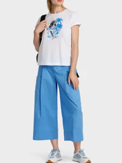 Marc Cain Shirts & Tops-T-SHIRT MIT PRINT UND SCHRIFTZUG white