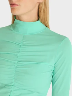 Marc Cain Shirts & Tops-T-SHIRT MIT ROLLKRAGEN soft malachite