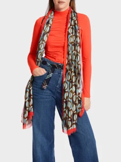Marc Cain Shirts & Tops-T-SHIRT MIT ROLLKRAGEN bright tomato