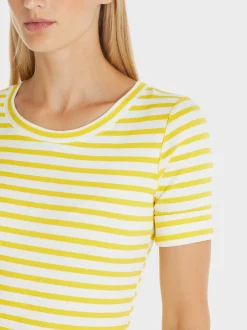 Marc Cain Shirts & Tops-T-SHIRT MIT STREIFEN bright sulphur