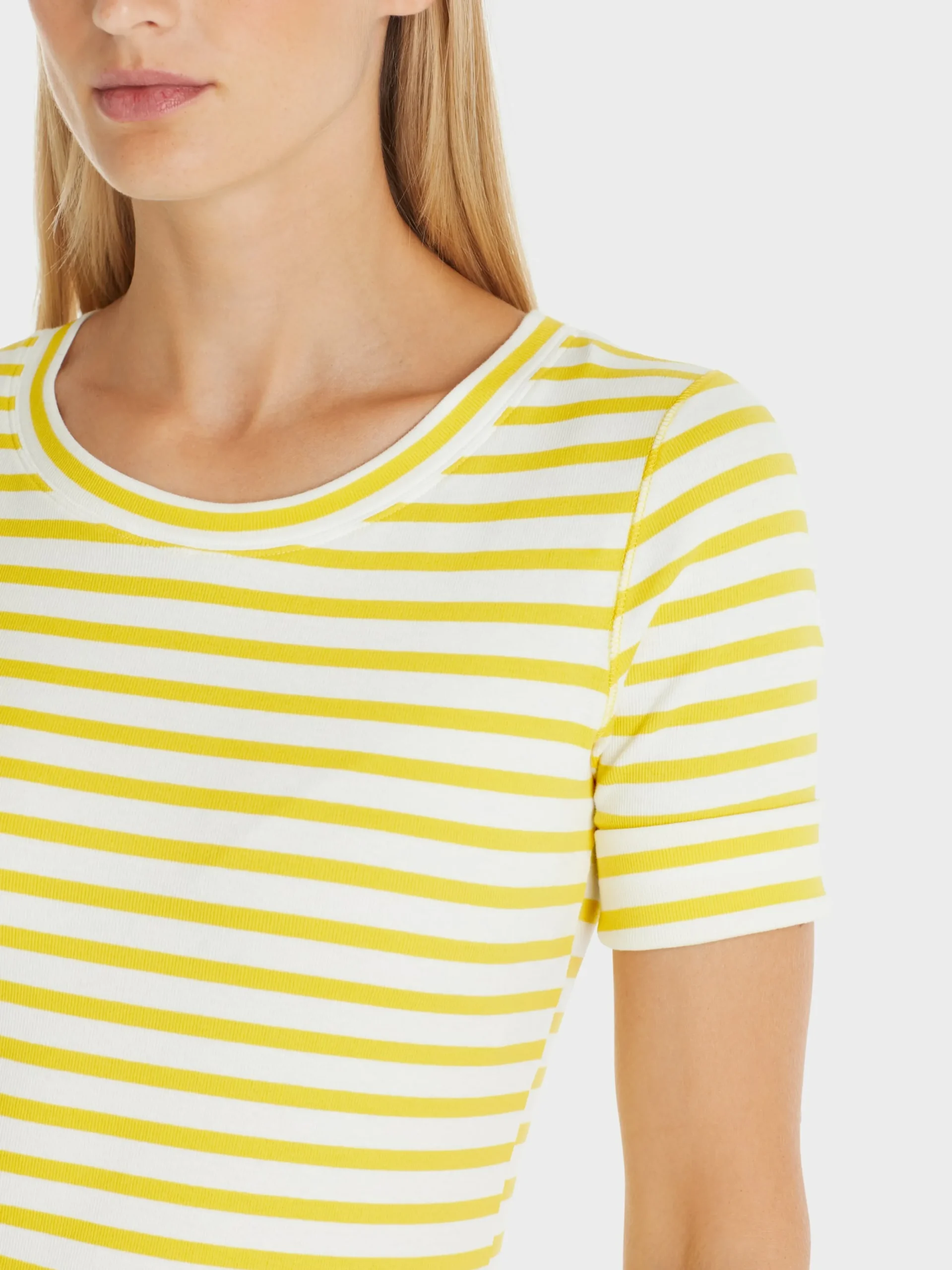 Marc Cain Shirts & Tops-T-SHIRT MIT STREIFEN bright sulphur