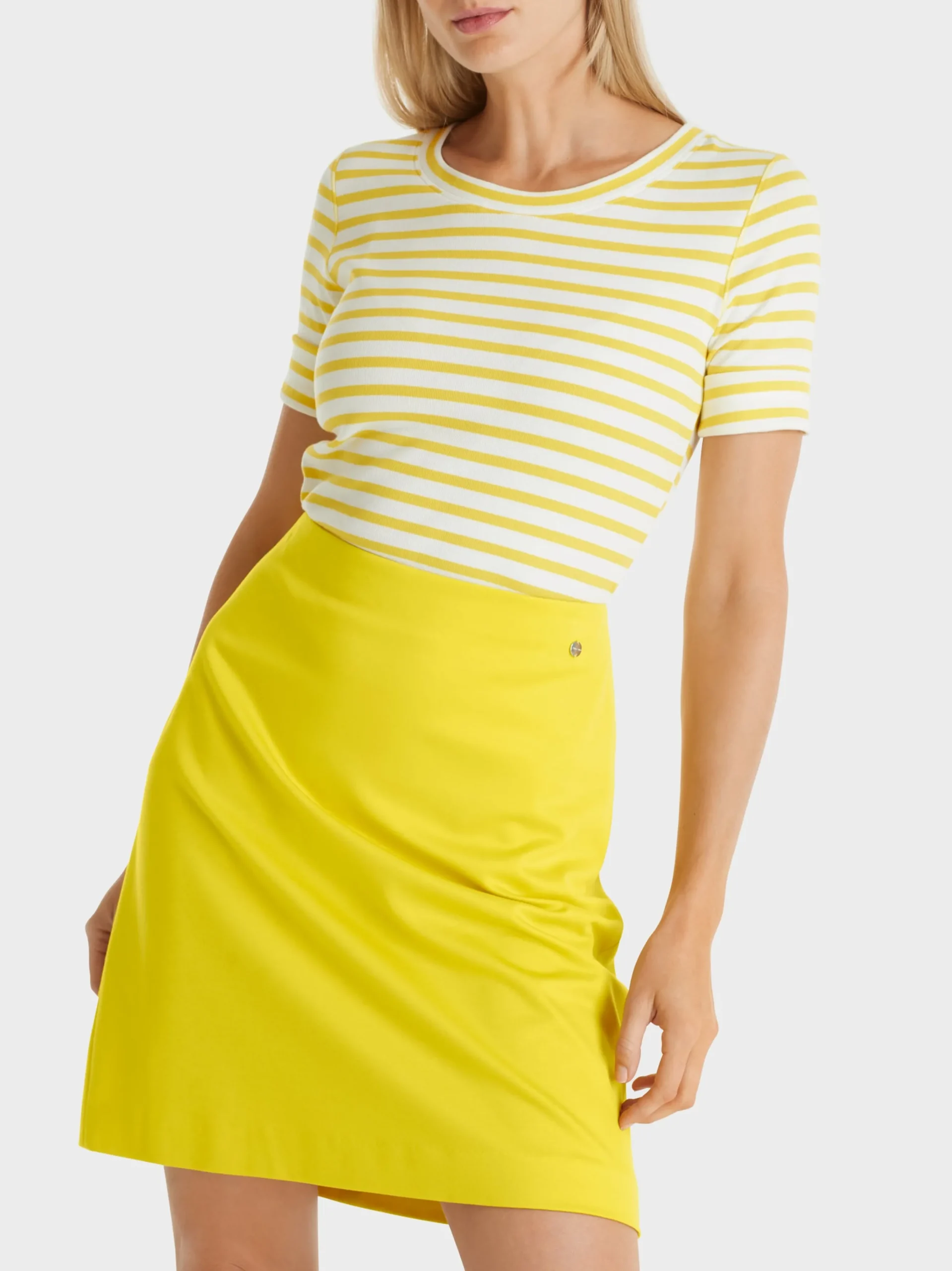 Marc Cain Shirts & Tops-T-SHIRT MIT STREIFEN bright sulphur