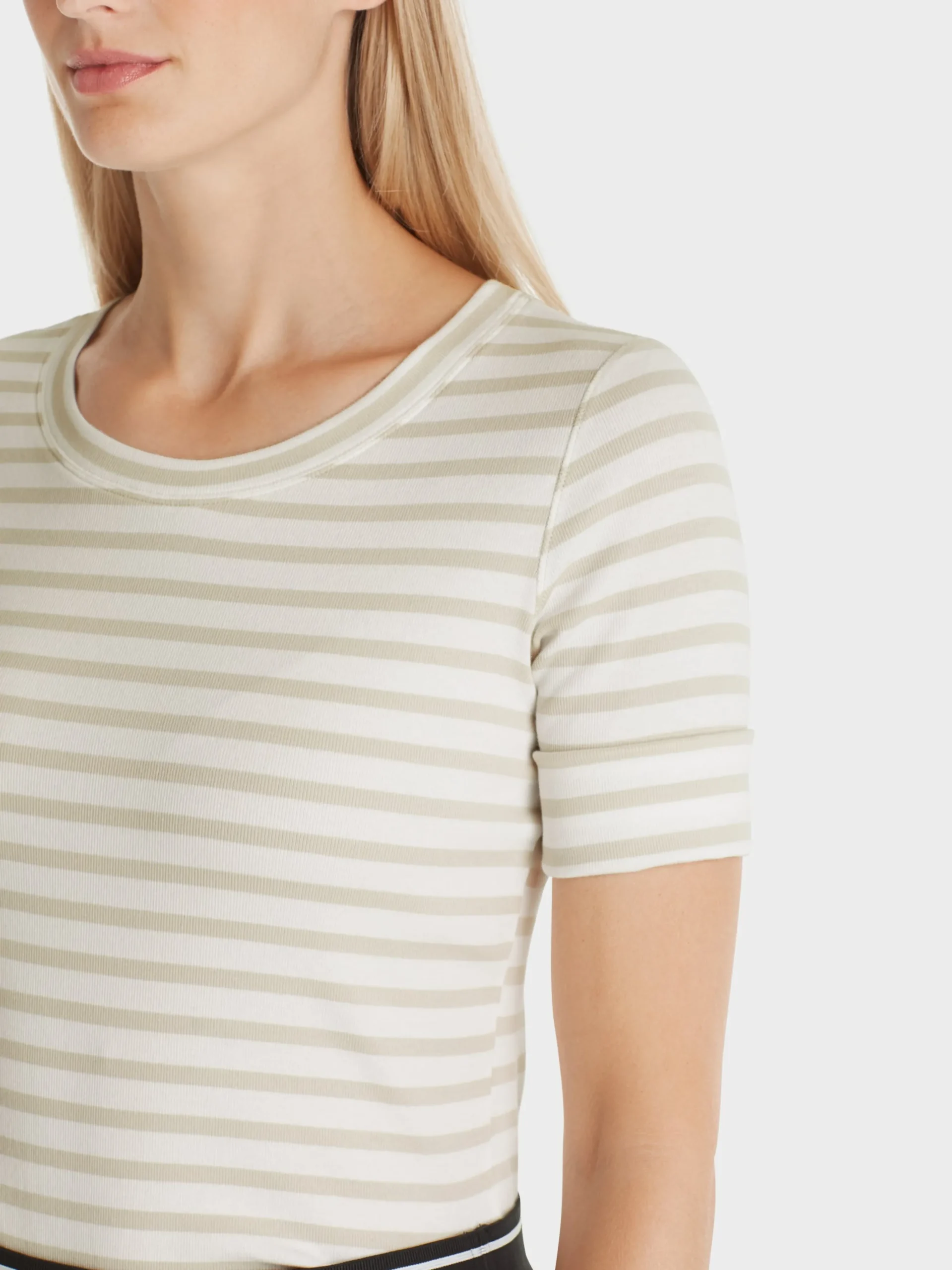 Marc Cain Shirts & Tops-T-SHIRT MIT STREIFEN smoke