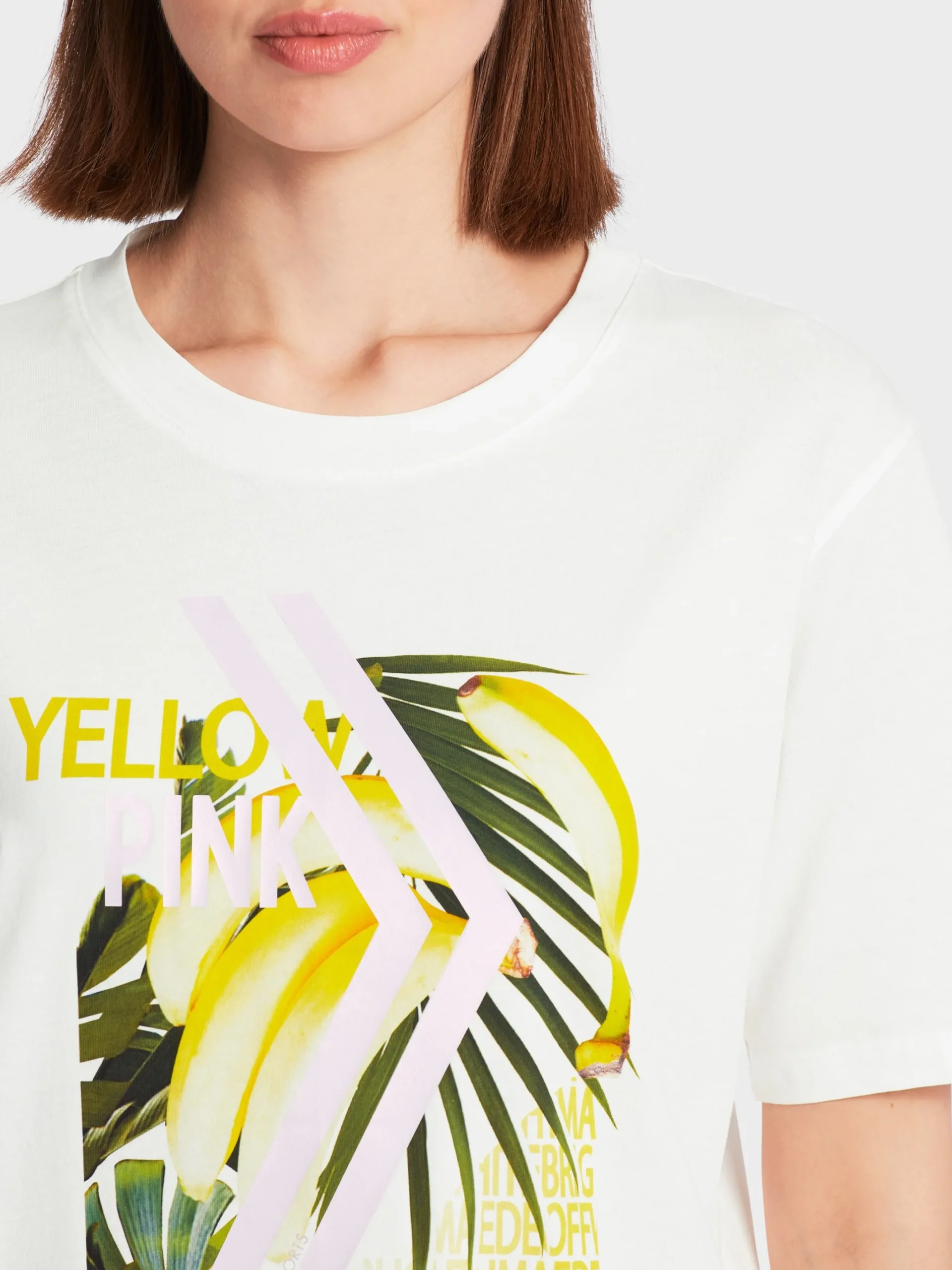 Marc Cain Shirts & Tops-T-SHIRT "RETHINK TOGETHER" off-white
