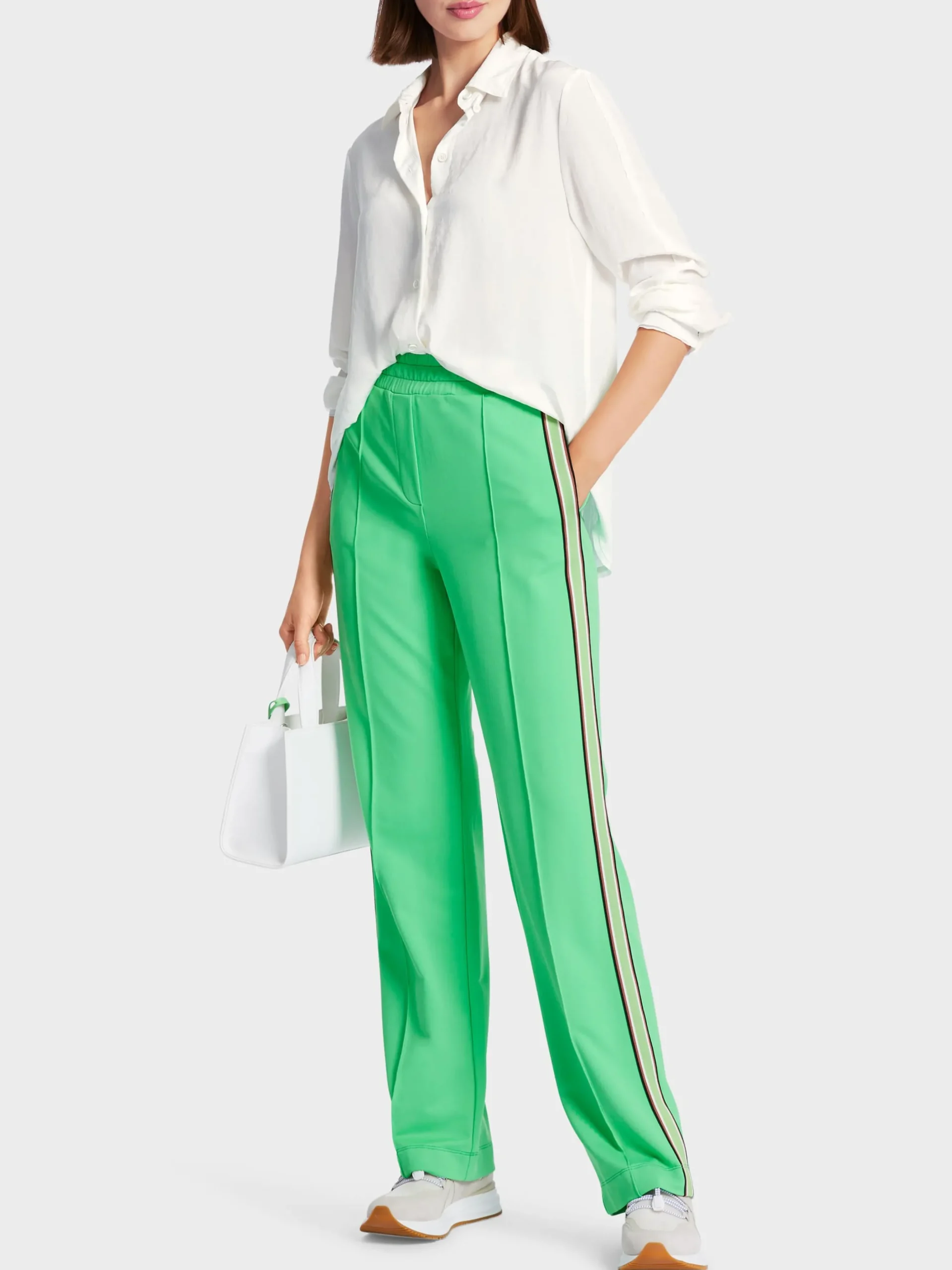 Marc Cain Blusen & Tuniken-WEICHFALLENDE HEMDBLUSE IN A-LINIE off-white