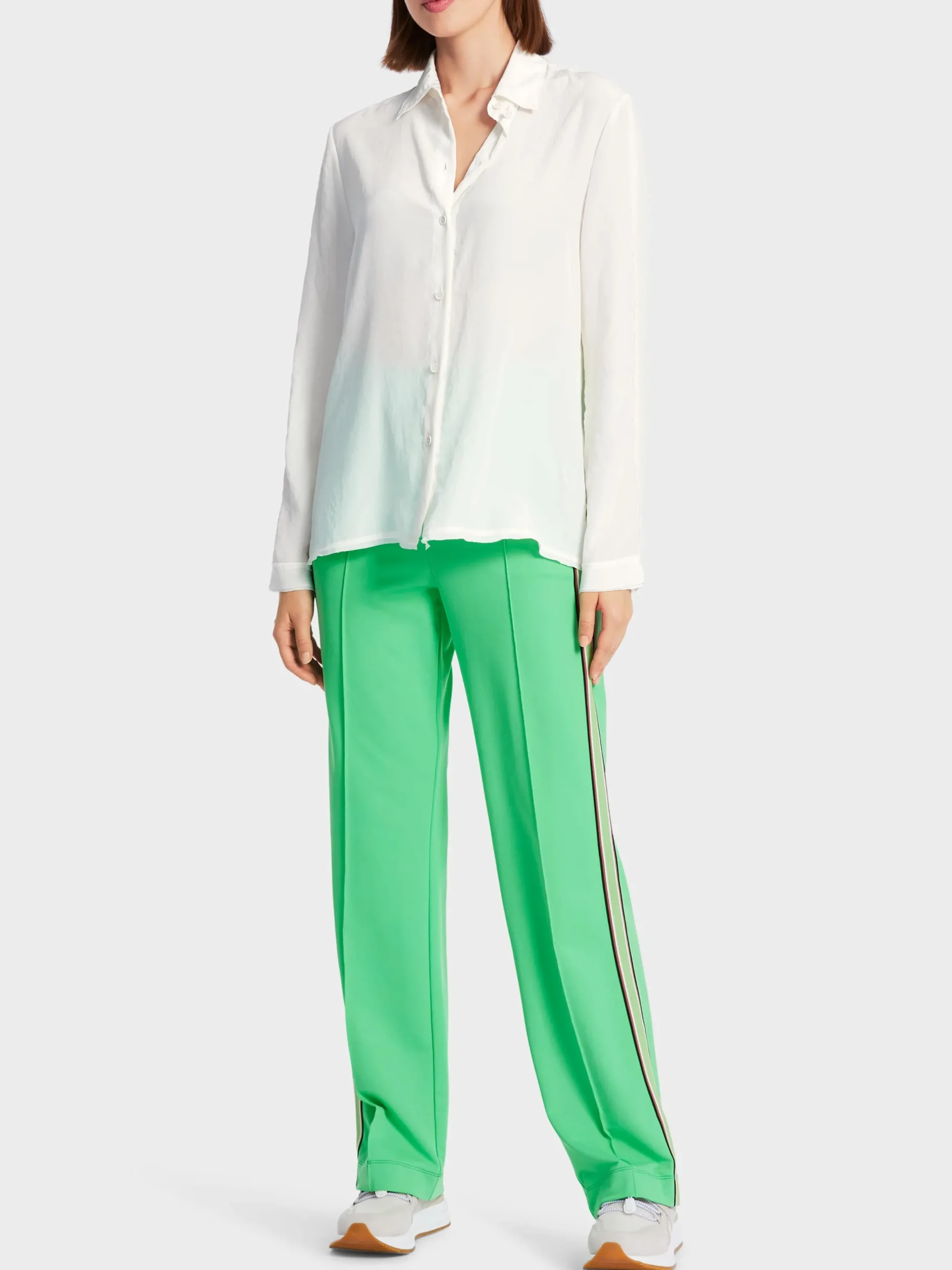 Marc Cain Blusen & Tuniken-WEICHFALLENDE HEMDBLUSE IN A-LINIE off-white