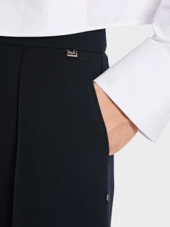 Marc Cain Hosen-WEICHFALLENDE HOSE WELLINGTON IN ¾ LÄNGE navy