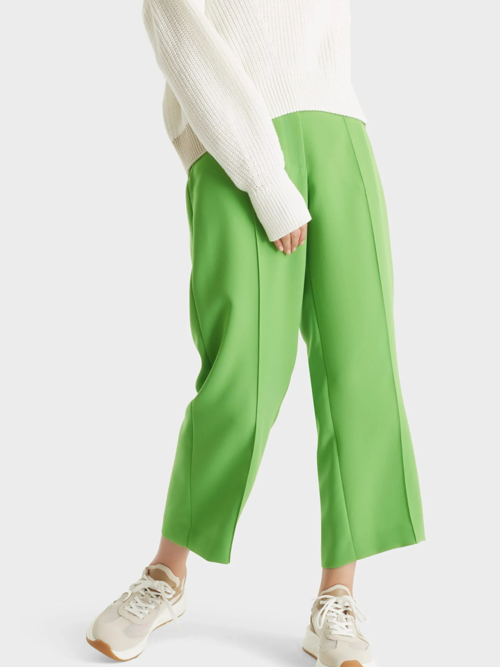 Marc Cain Hosen-WEICHFALLENDE HOSE WELLINGTON IN ¾ LÄNGE granny smith