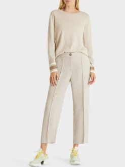 Marc Cain Hosen-WEICHFALLENDE HOSE WELLINGTON IN ¾ LÄNGE warm stone