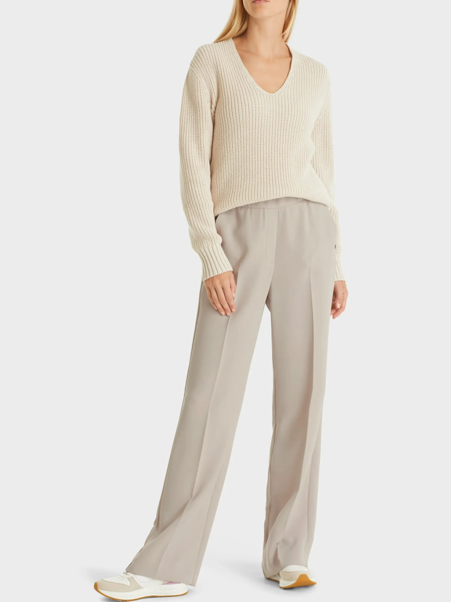 Marc Cain Hosen-WEIT UND MIT BÜGELFALTE – HOSE WASHINGTON warm stone