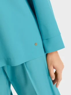 Marc Cain Blusen & Tuniken-WEITE BLUSE MIT NACKENVERSCHLUSS deep tourmaline