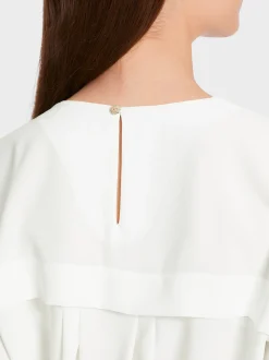 Marc Cain Blusen & Tuniken-WEITE BLUSE MIT NACKENVERSCHLUSS off-white