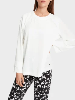 Marc Cain Blusen & Tuniken-WEITE BLUSE MIT NACKENVERSCHLUSS off-white