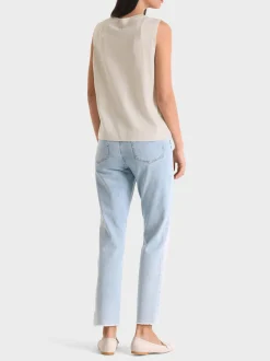 Marc Cain Shirts & Tops|Strick-WEITES TOP "RETHINK TOGETHER" smoke