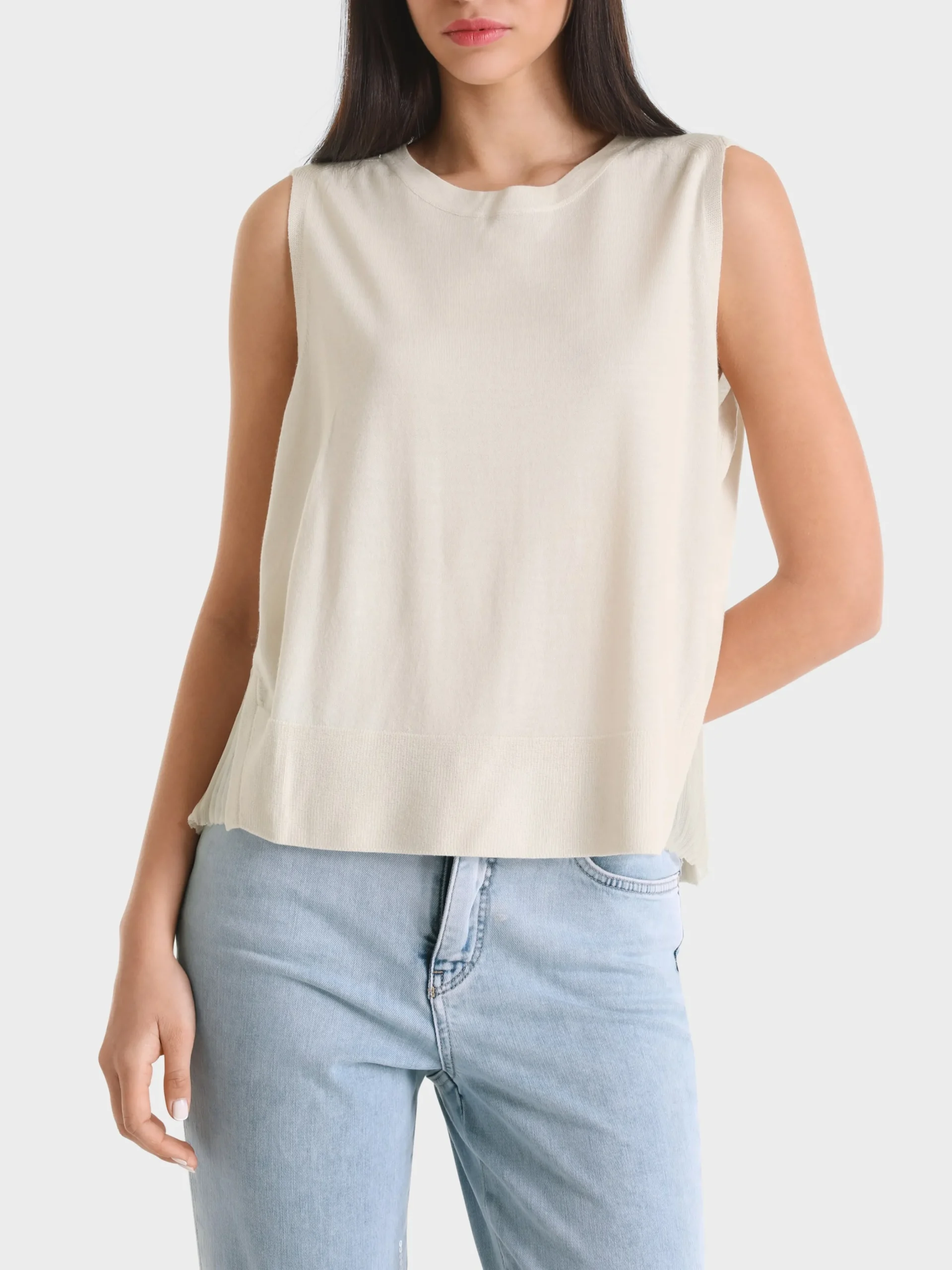 Marc Cain Shirts & Tops|Strick-WEITES TOP "RETHINK TOGETHER" smoke
