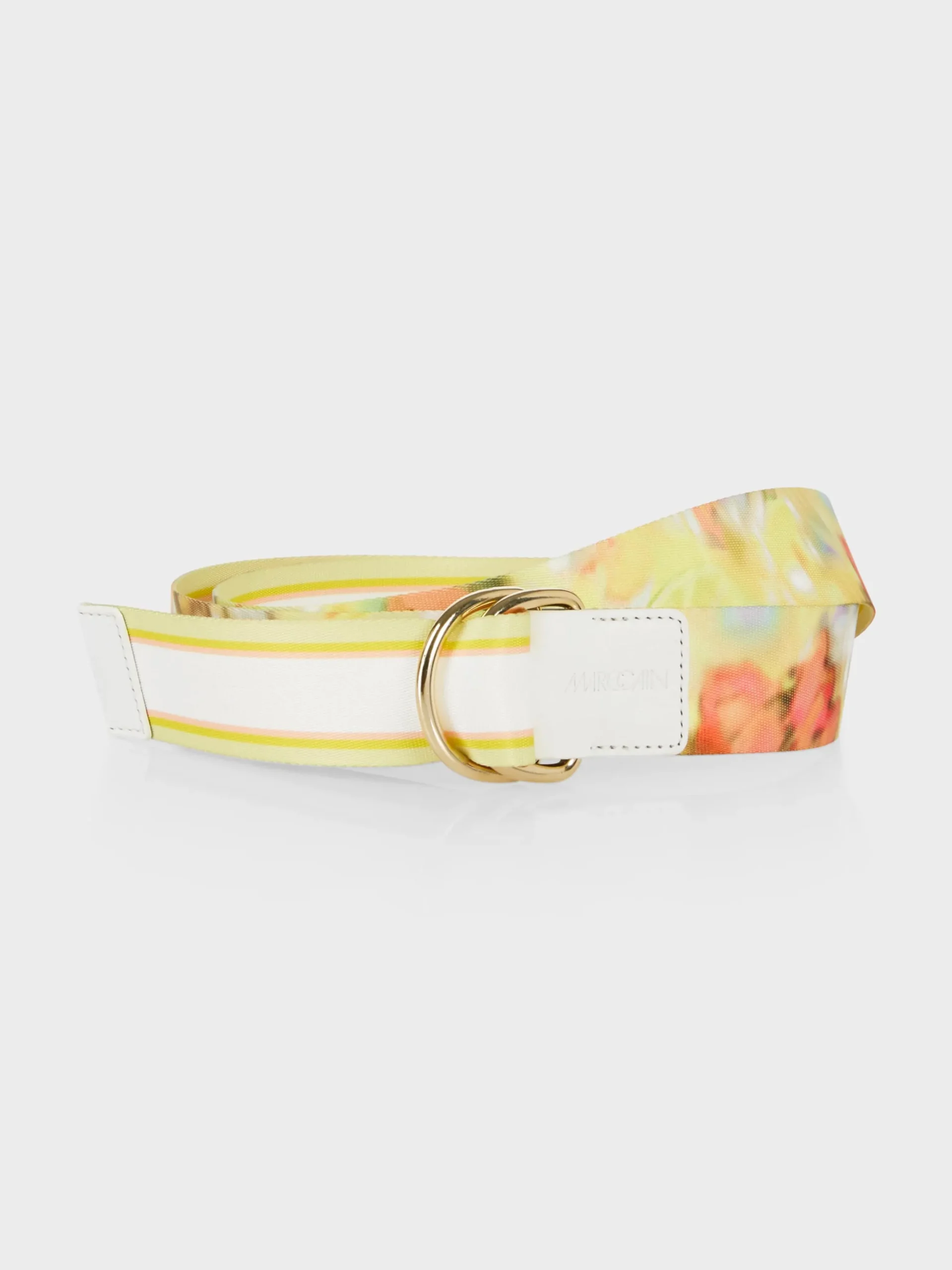 Marc Cain Accessoires-WENDEGÜRTEL IM AKTUELLEN BLURRY DESSIN pale lemon