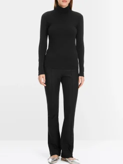 Marc Cain Shirts & Tops-ZARTER ROLLKRAGENPULLOVER black