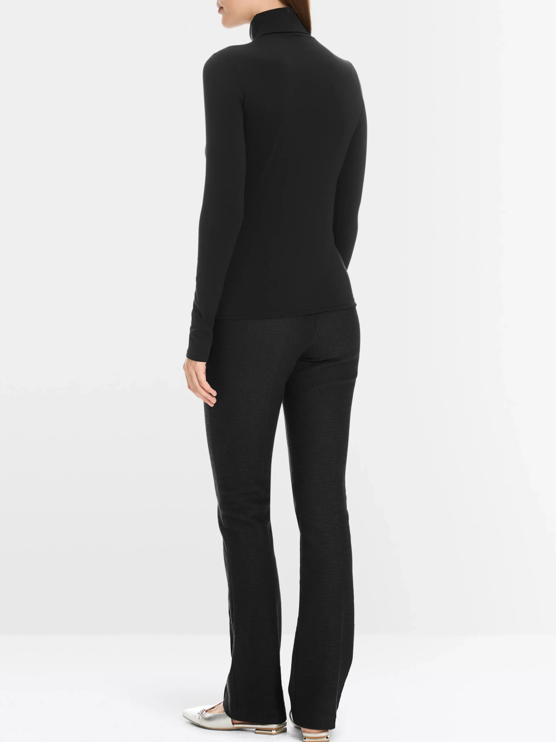Marc Cain Shirts & Tops-ZARTER ROLLKRAGENPULLOVER black