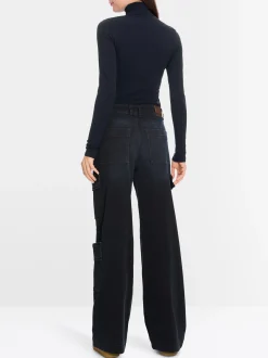 Marc Cain Shirts & Tops-ZARTER ROLLKRAGENPULLOVER midnight blue