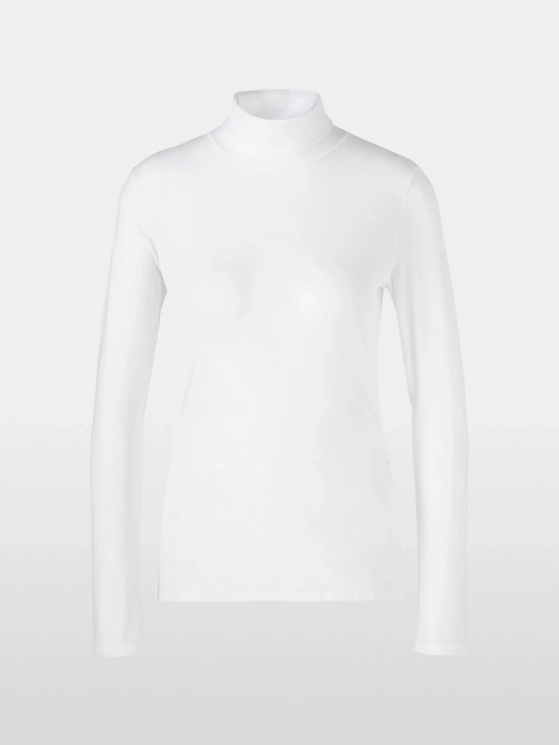 Marc Cain Shirts & Tops-ZARTER ROLLKRAGENPULLOVER white