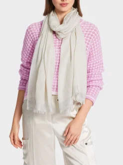 Marc Cain Accessoires-ZARTER WEBSCHAL smoke