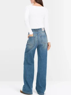 Marc Cain Shirts & Tops-ZARTES LONGSLEEVE white